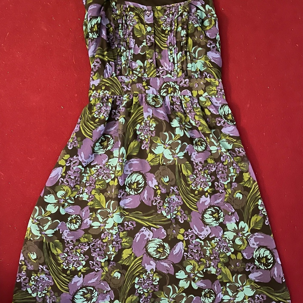 Loft Petites Ann Taylor Girls Floral Dress
